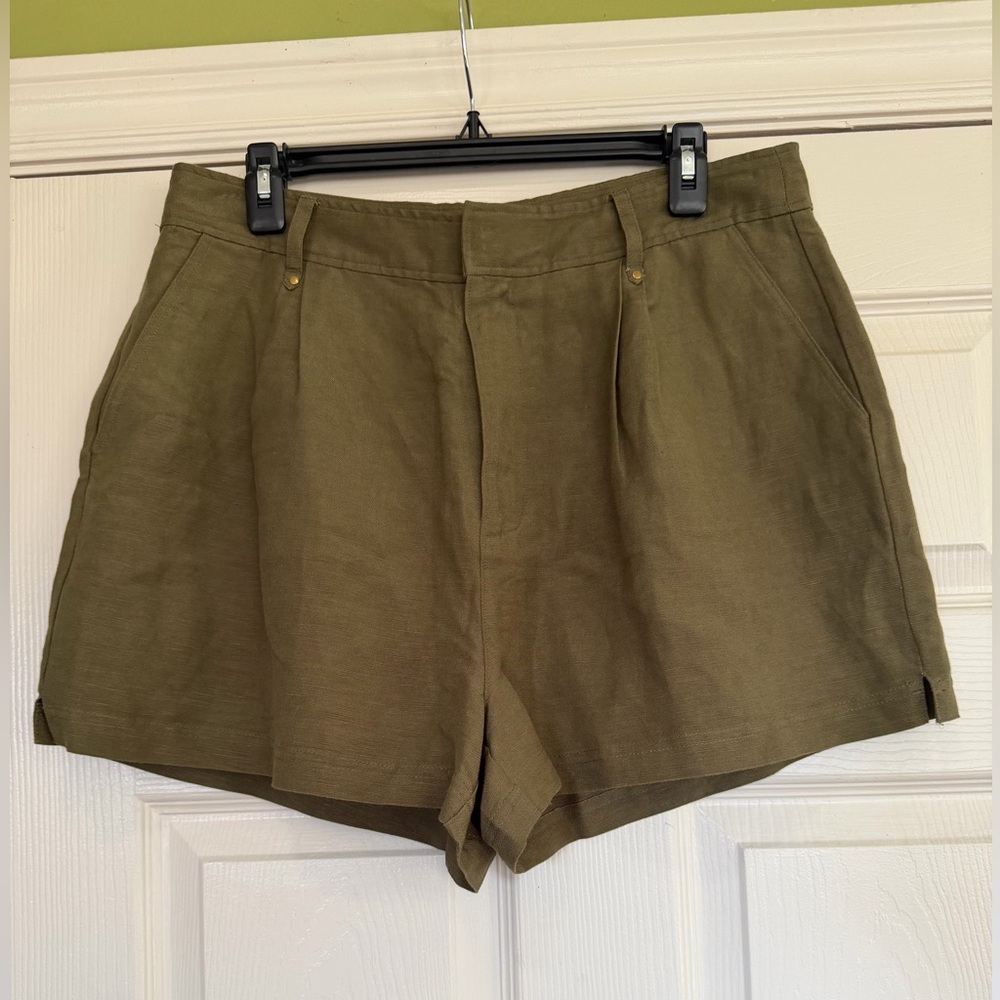 Paige Andie Linen Blend Shorts NWOT - Picture 4 of 8